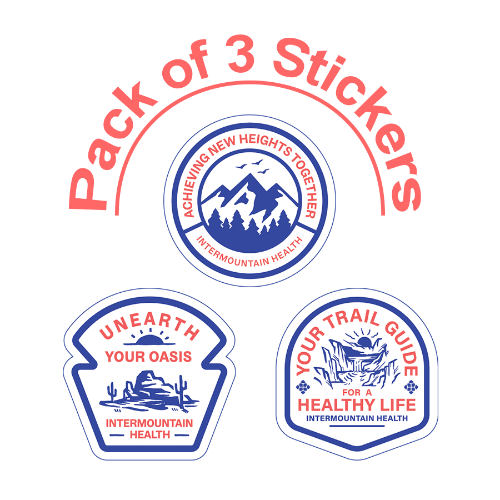 Custom Sticker PK Canyons /Peaks/Desert Landscape